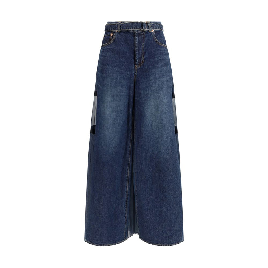 Denim Pants with liner back