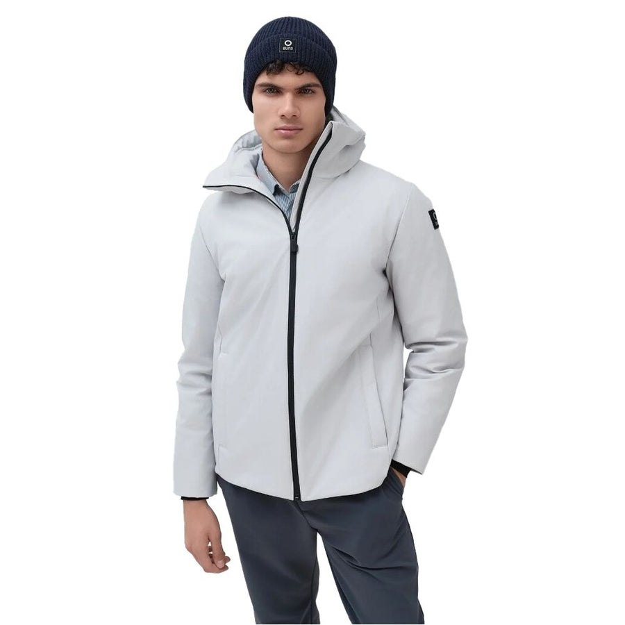 Gray Polyester Jackets & Coat