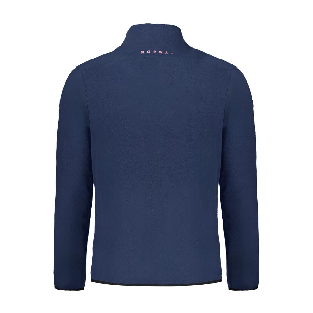 Blu Polyester Men Sweatshirt
