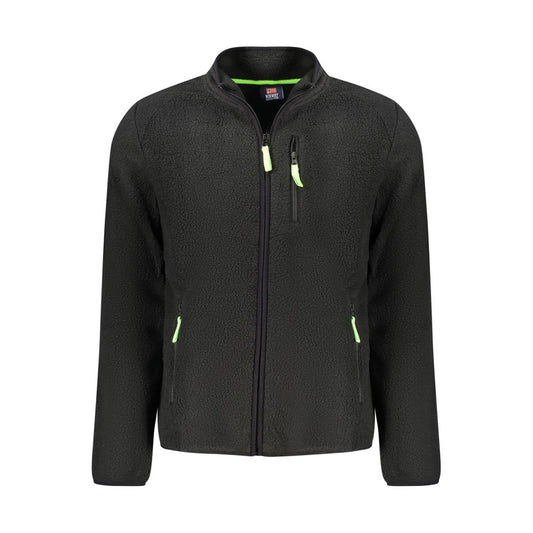 Black Polyester Sweatshirt