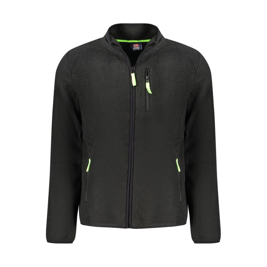 Black Polyester Sweatshirt