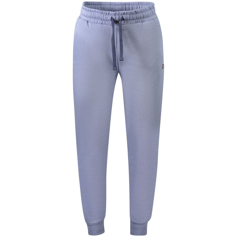 Blue Cotton Men's Track Pant