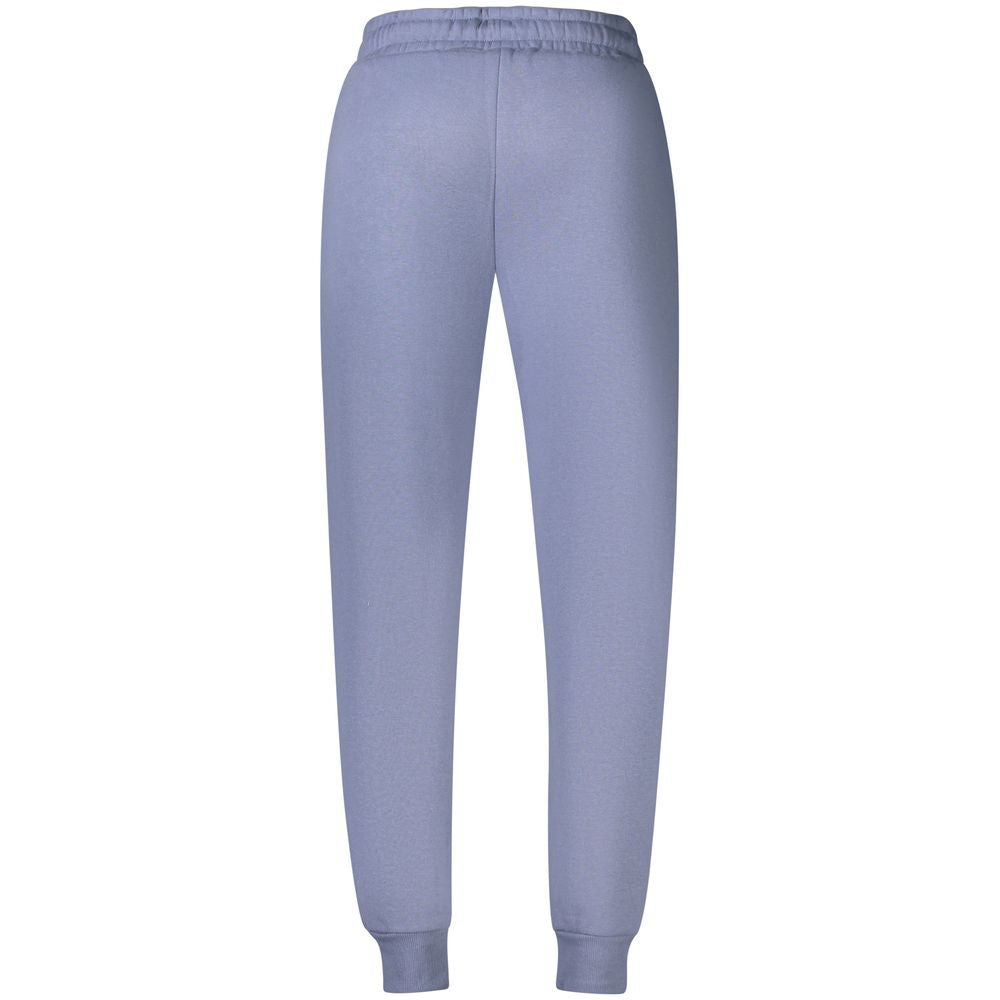 Blue Cotton Men's Track Pant