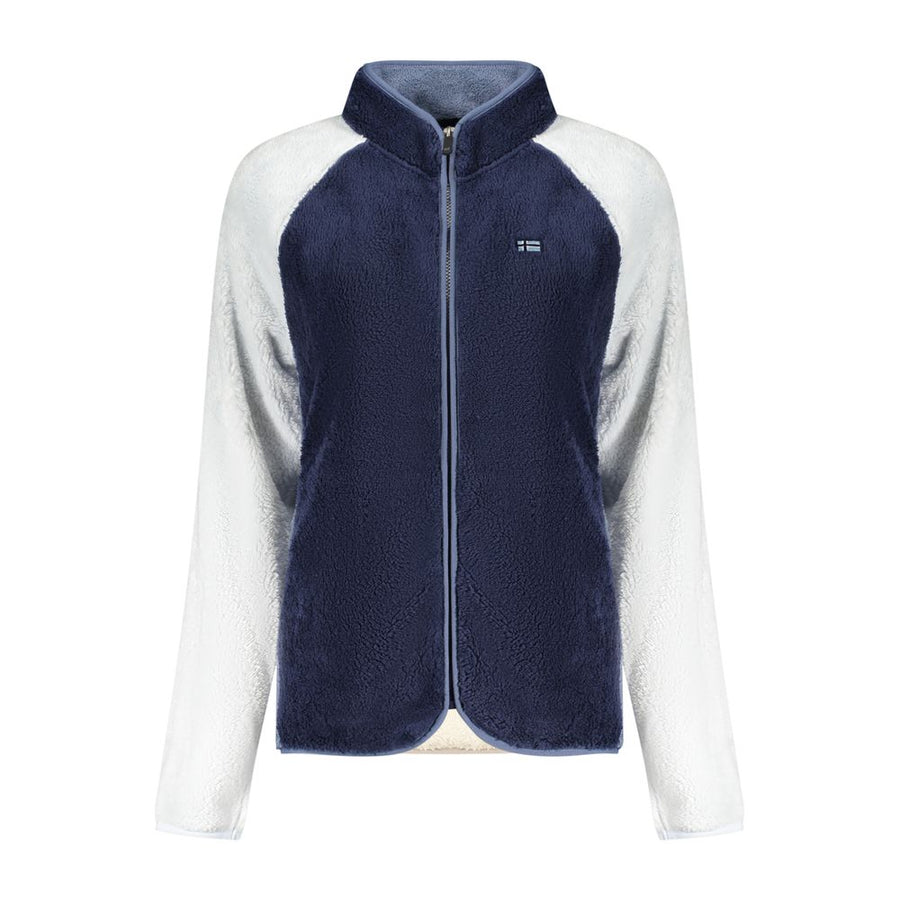 Blue Polyester Women Sweatshirt