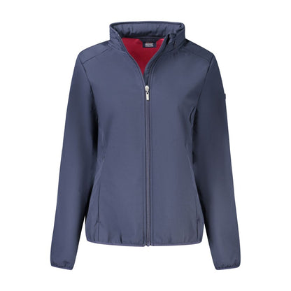 Blue Polyester Women's Jacket