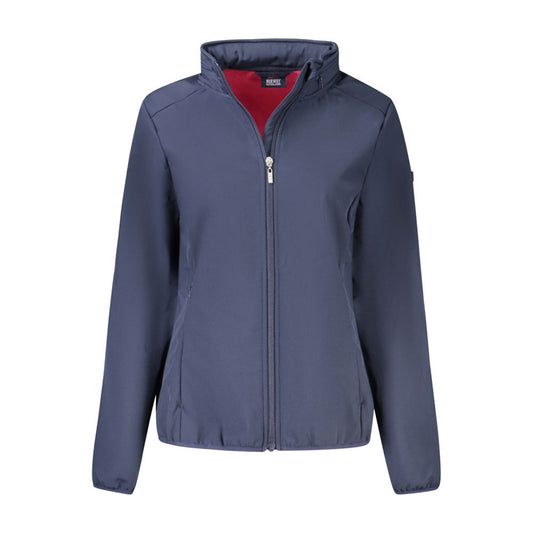 Blue Polyester Women's Jacket