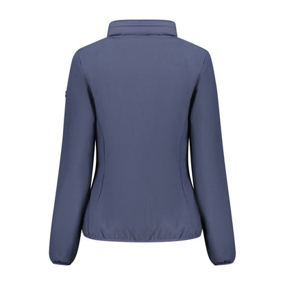 Blue Polyester Women's Jacket