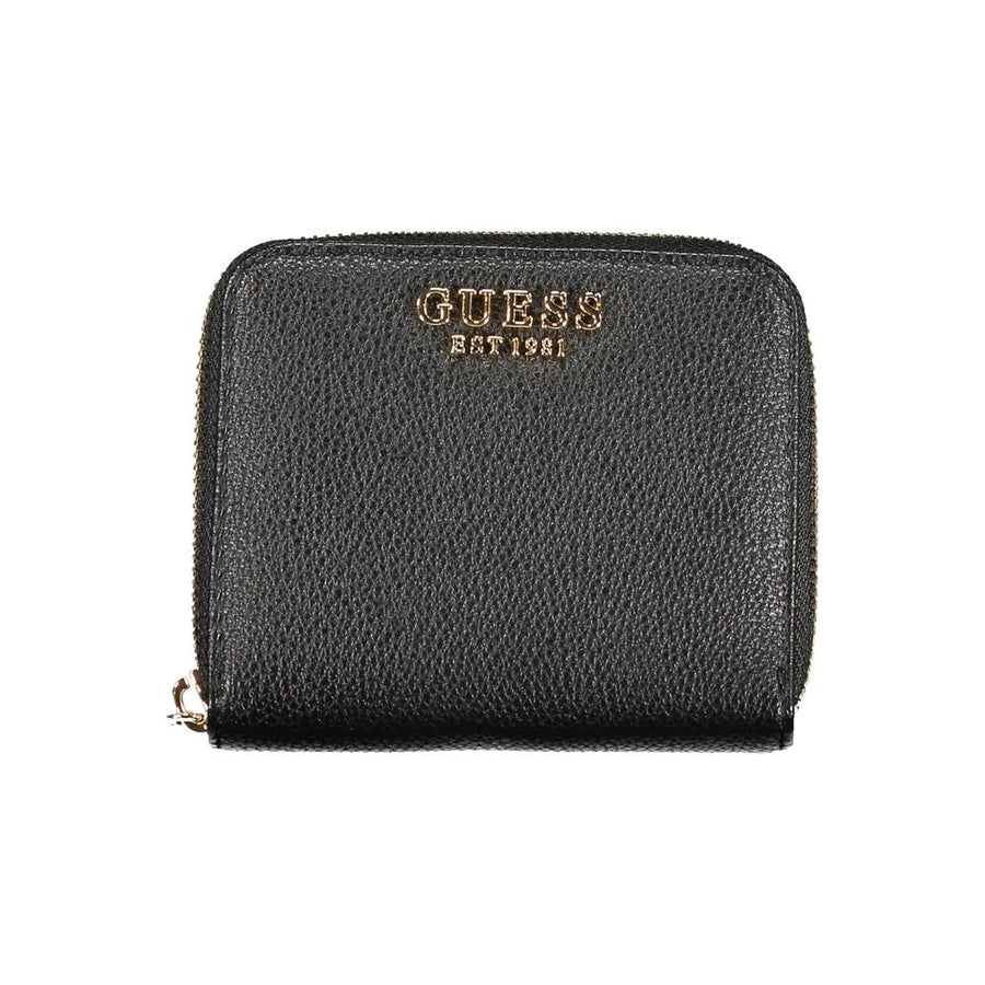 Black Polyurethane Women Wallet