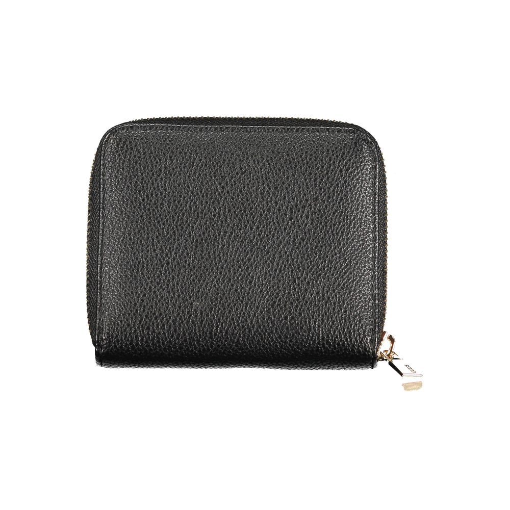 Black Polyurethane Women Wallet