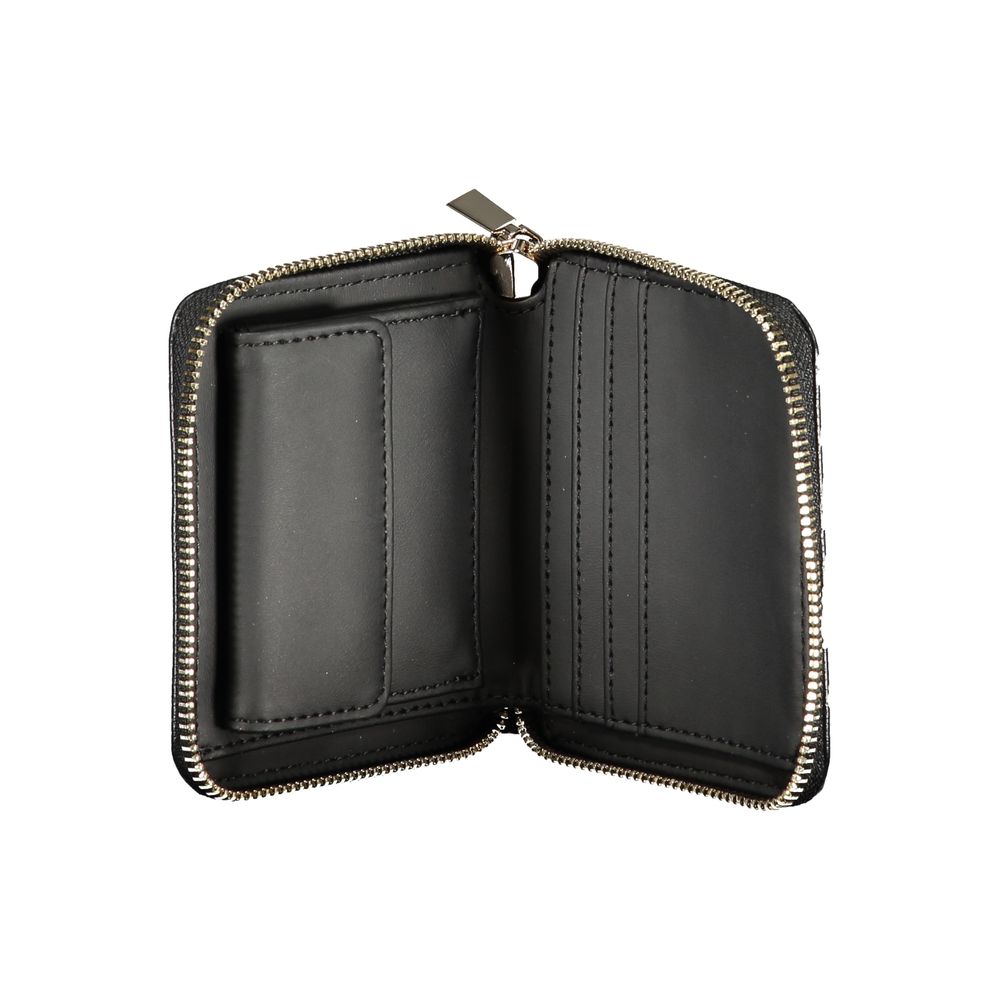 Black Polyurethane Women Wallet