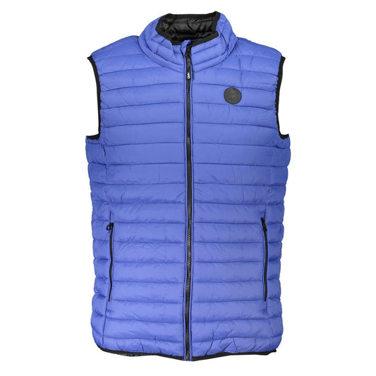 Blu Poliammide Mens Gilet