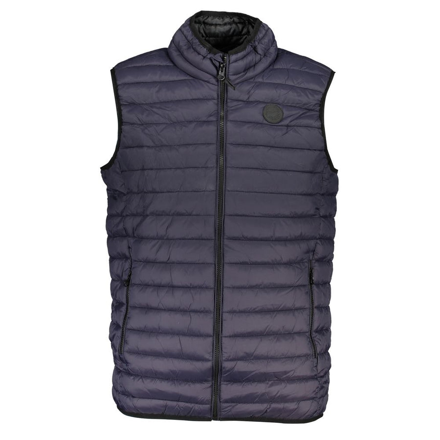 Blu Poliammide Men's Gilet