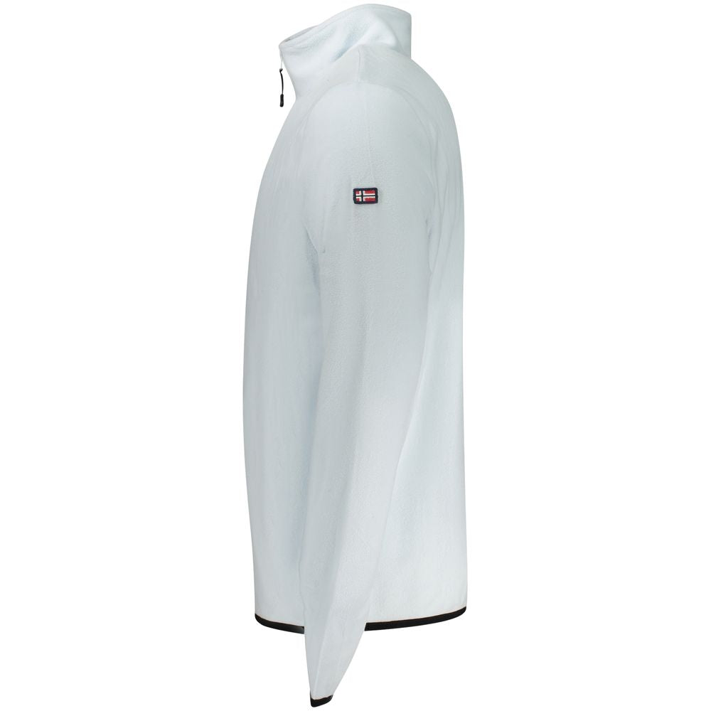 Blue Polyester Men Sweater