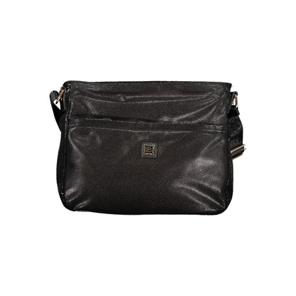 Black Polyester Women Handbag