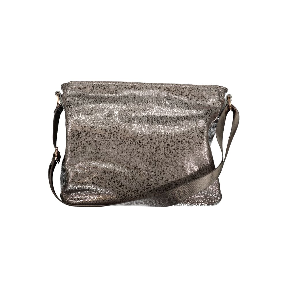 Gray Polyester Women Handbag