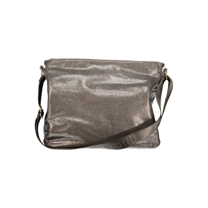 Gray Polyester Women Handbag