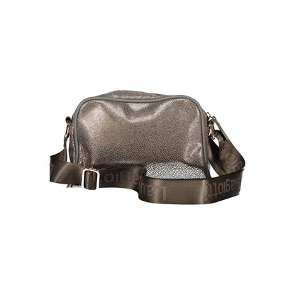 Gray Polyester Women Handbag