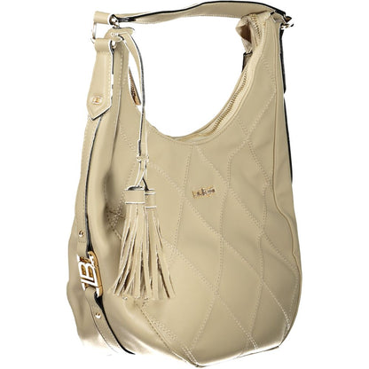 Beige PVC Women Handbag