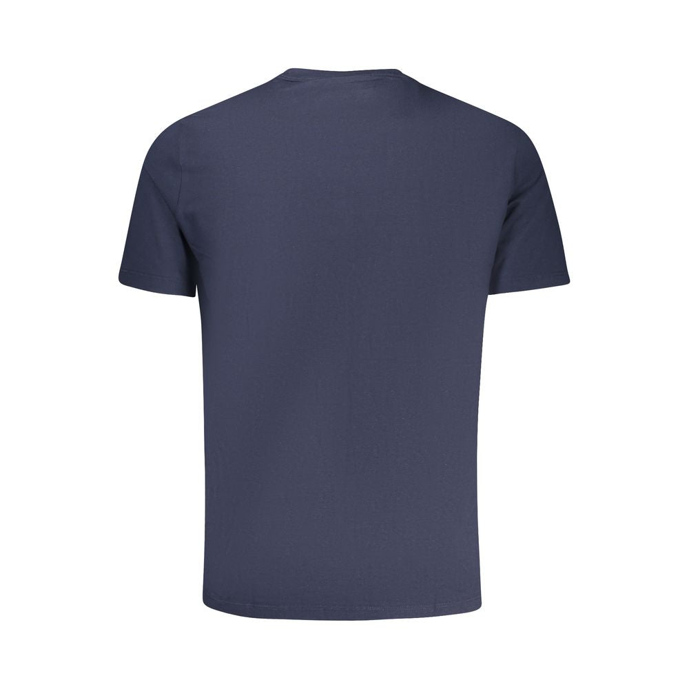 Blue Cotton Men T-Shirt