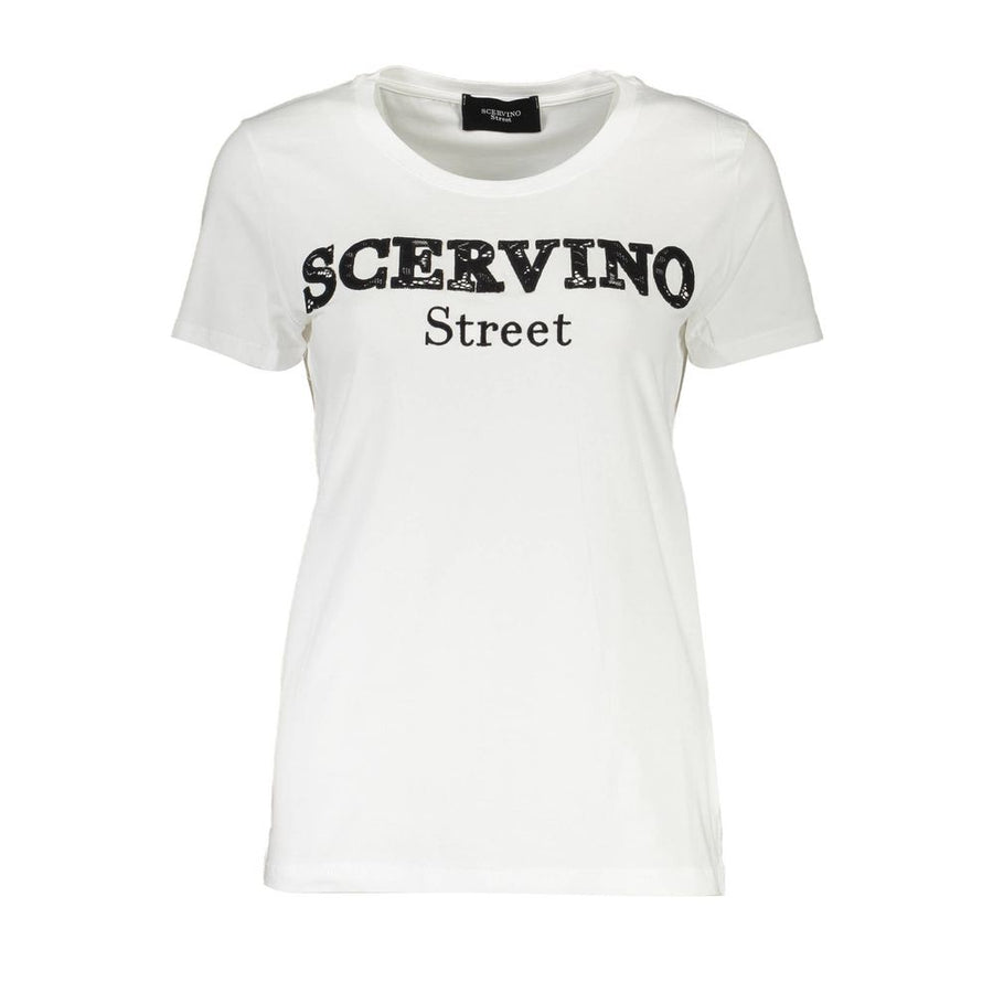 White Cotton Men T-Shirt