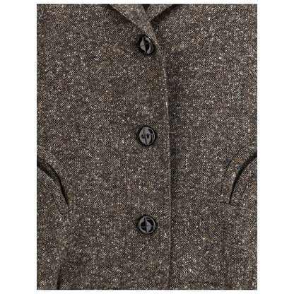 Brown Polyester Bomber