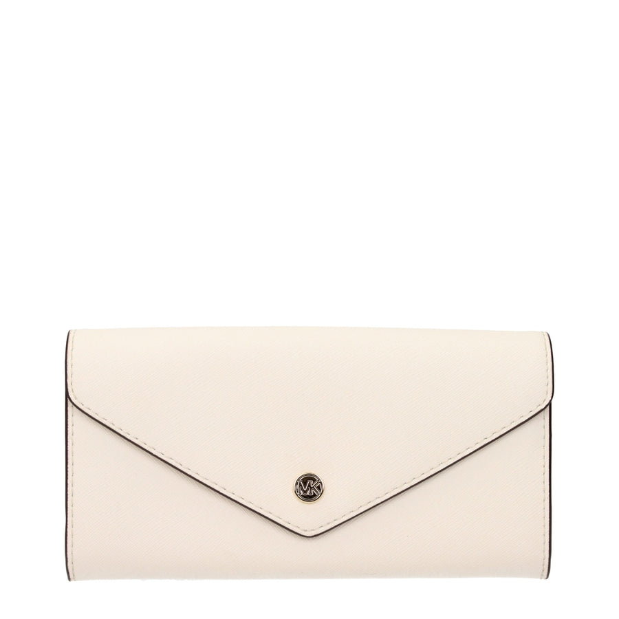 Beige Leather Wallet