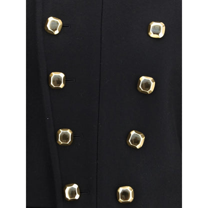 Double-breasted wool double Coat