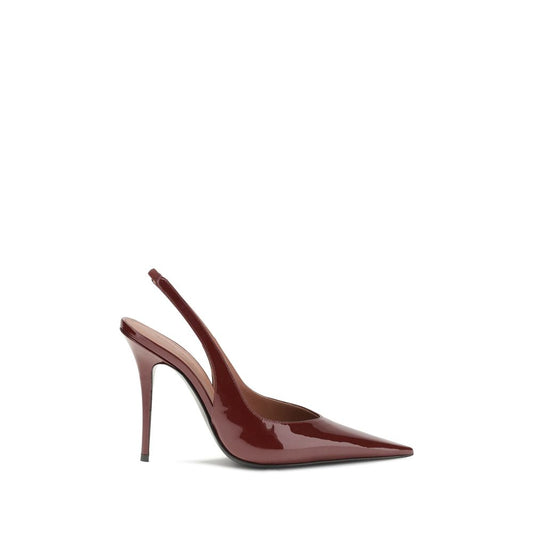 Bordeaux Leather Platform Pumps