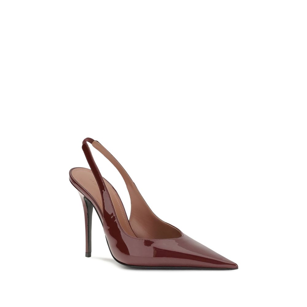 Bordeaux Leather Platform Pumps