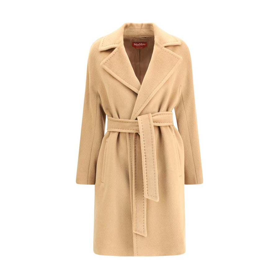 Beige Fleece Wool Coat