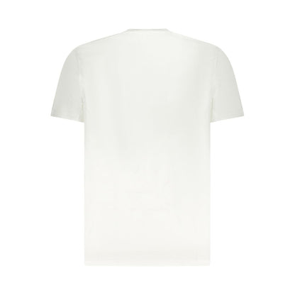 White Cotton Men T-Shirt