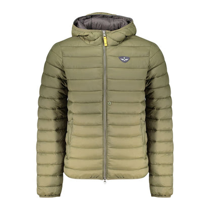 Green Polyamide Men Jacket