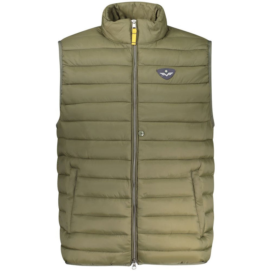 Green Polyamide Men Jacket