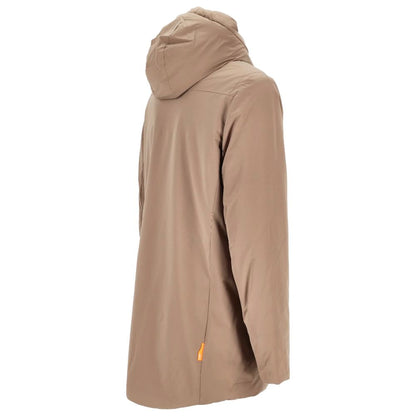 Beige Polyester Jackets & Coat