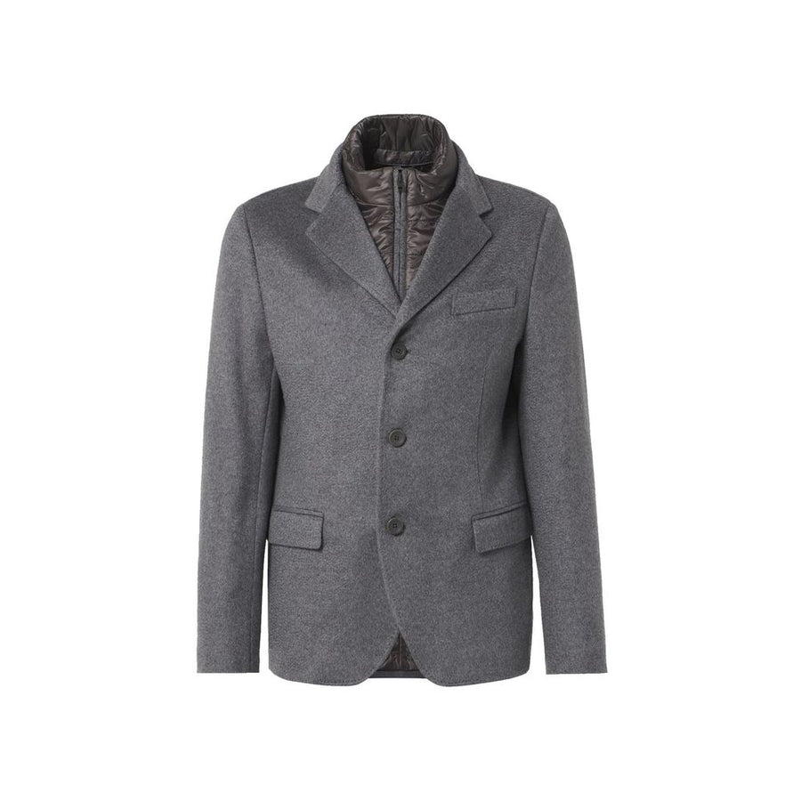Gray Cashmere Jackets And Coat