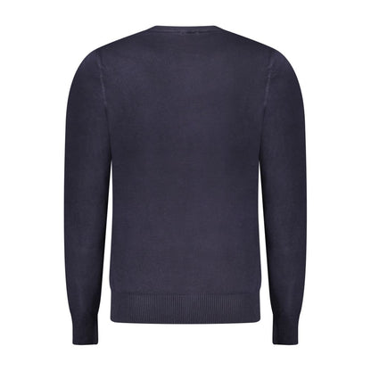 Blue Viscose Men's Sweater
