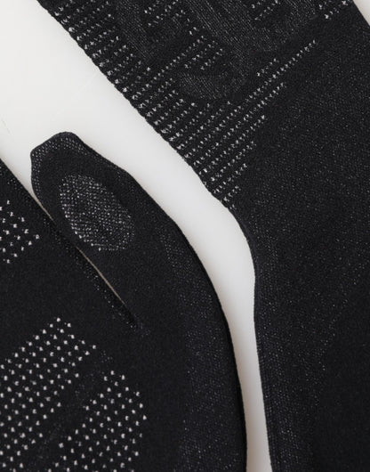 Black DG Logo Cotton Hands Mitten Men Gloves