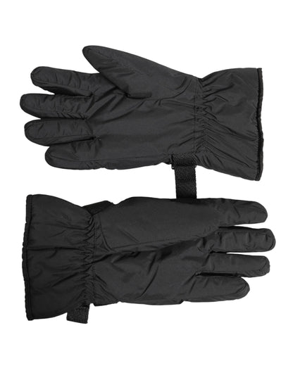 Black Windproof Ski Winter Warm Non Slip Gloves