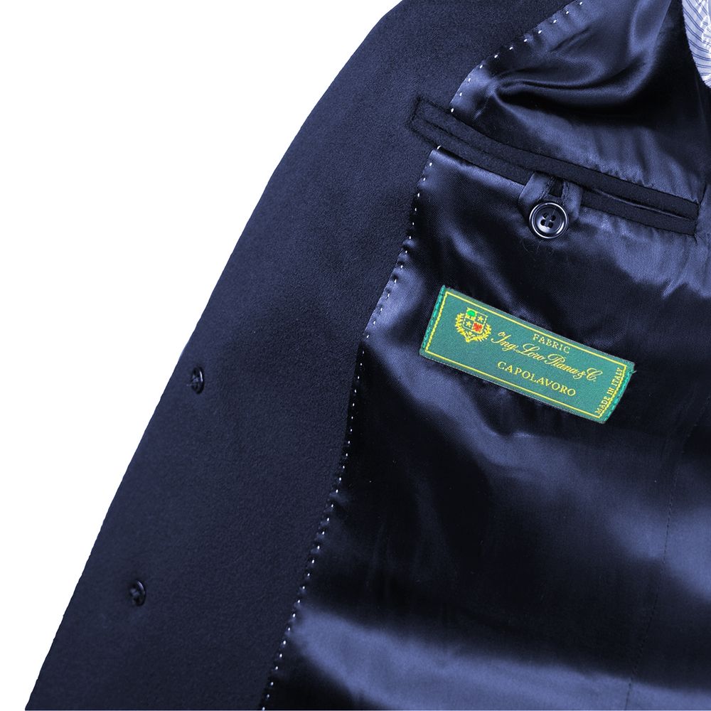 Blue Wool Men's Jacket