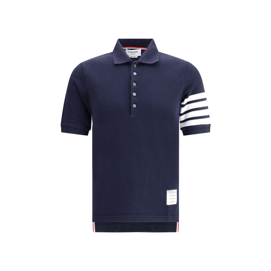 Blue Cotton Polo Shirt