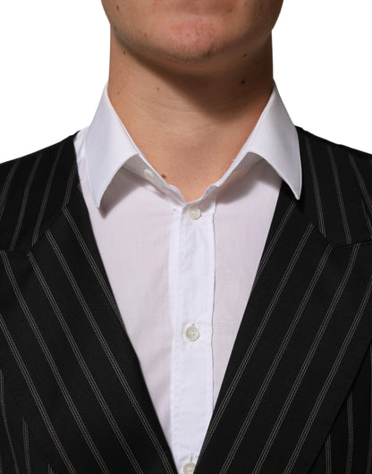 Black Stripes Wool Dress Men Waistcoat Vest
