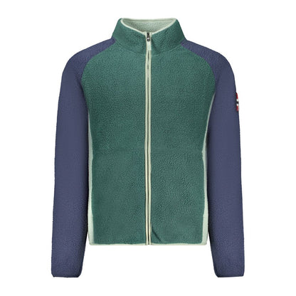 Green Polyester Men Sweater