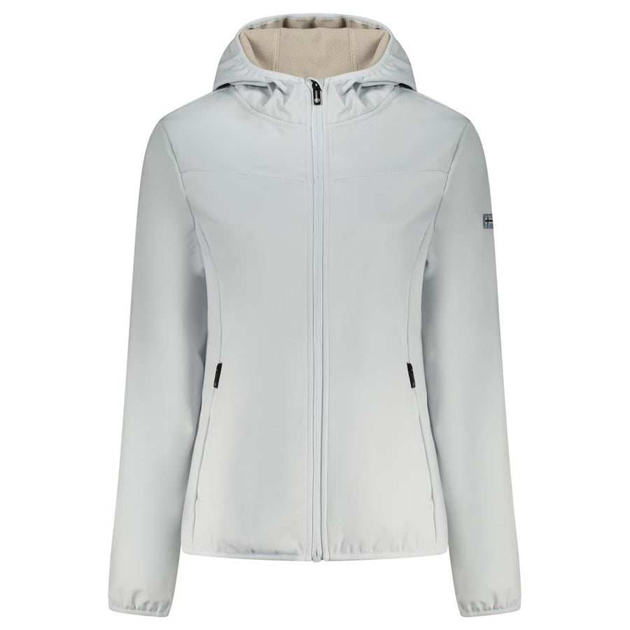 Gray Polyester Women Jacket
