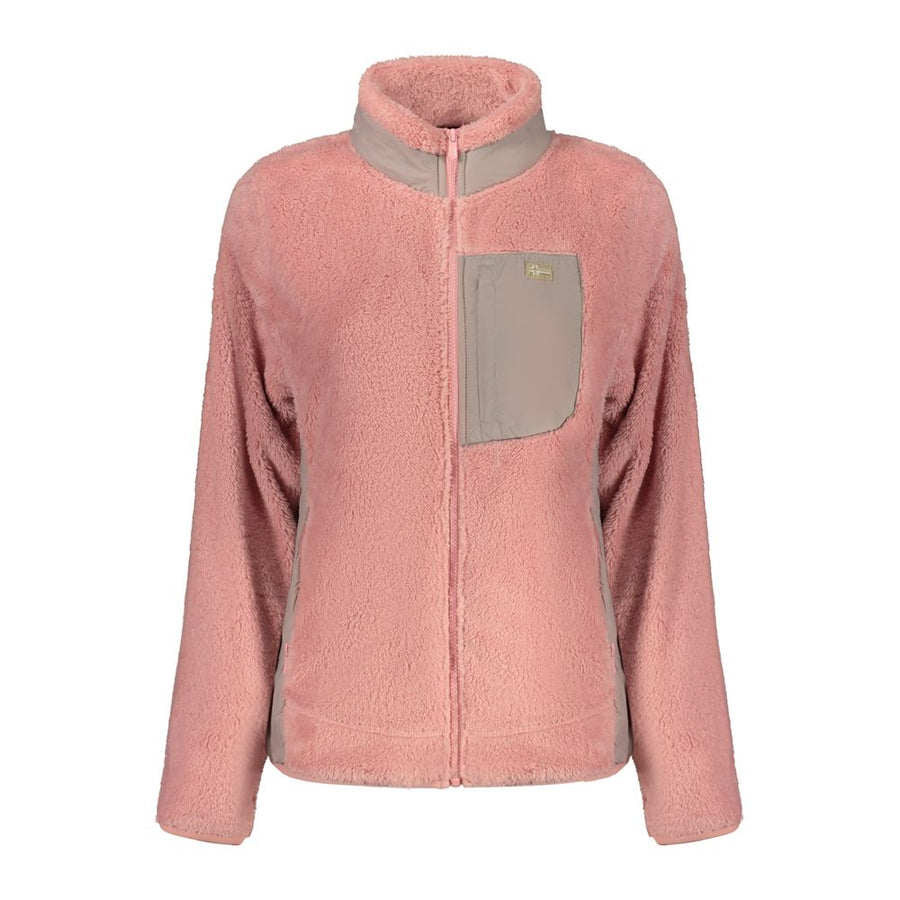 Pink Polyester Women Sweater