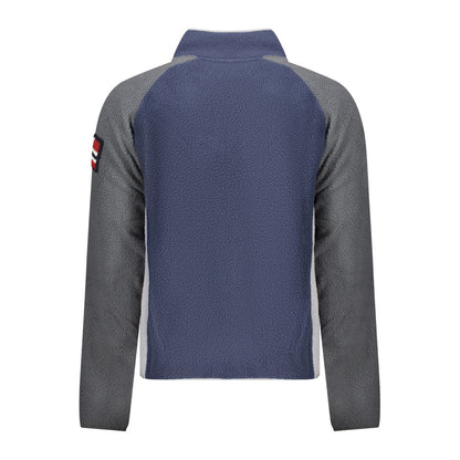 Blue Polyester Men Sweater