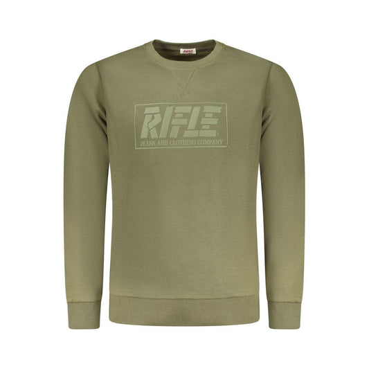 Green Cotton Men Sweater