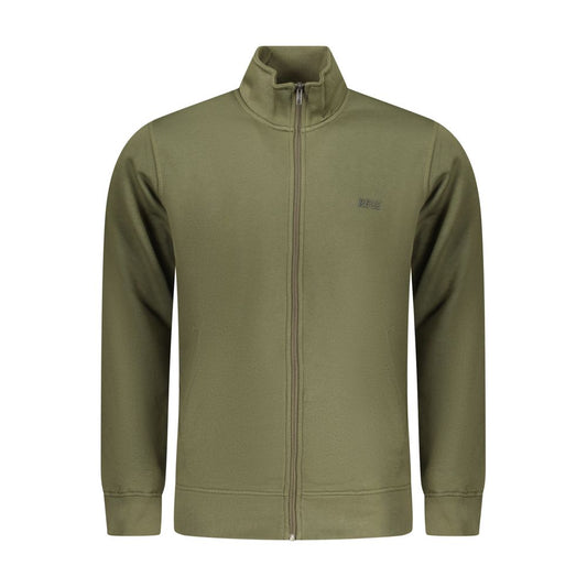 Green Cotton Men Sweater