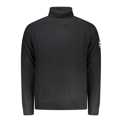Blue Wool Men Sweater
