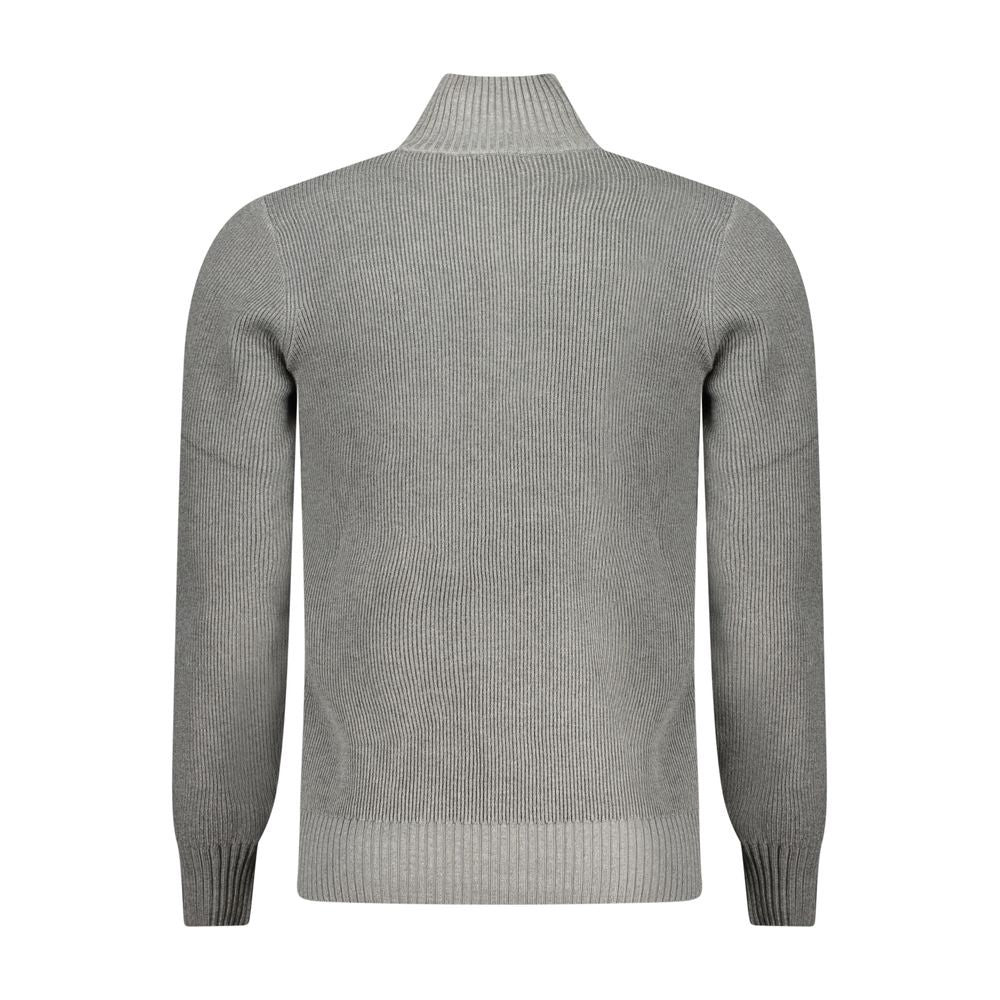Gray Nylon Men Sweater