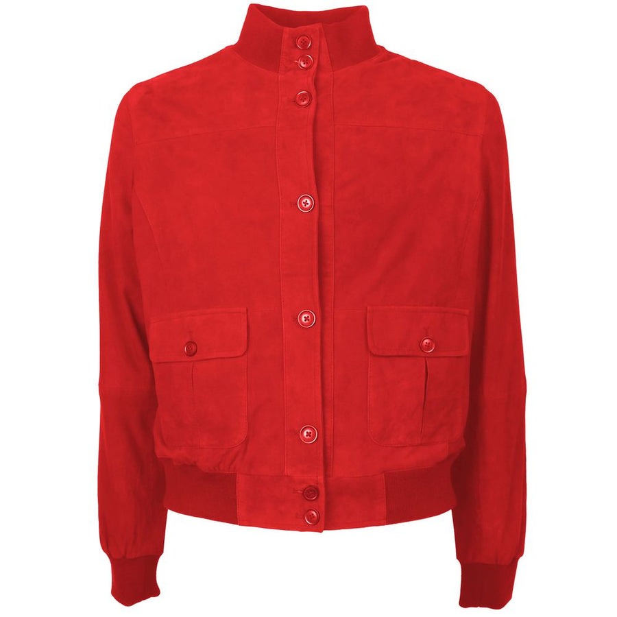 Red Calfskin Jackets & Coat